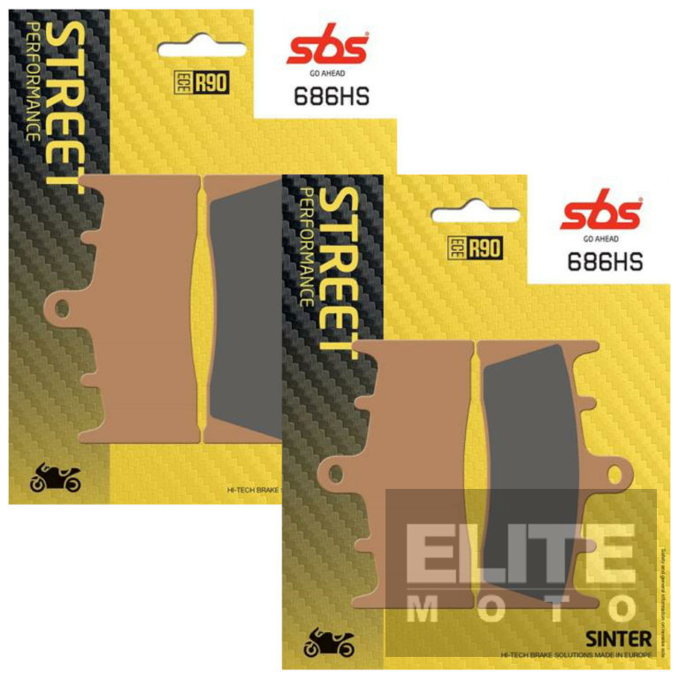 Sbs 686hs Sintered Front Brake Pads Elite Moto 