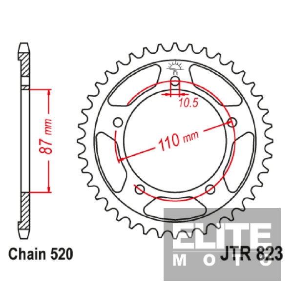 JT Rear Sprocket JTR823