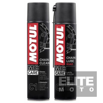 Motul Chain Clean & Lube Twin Pack