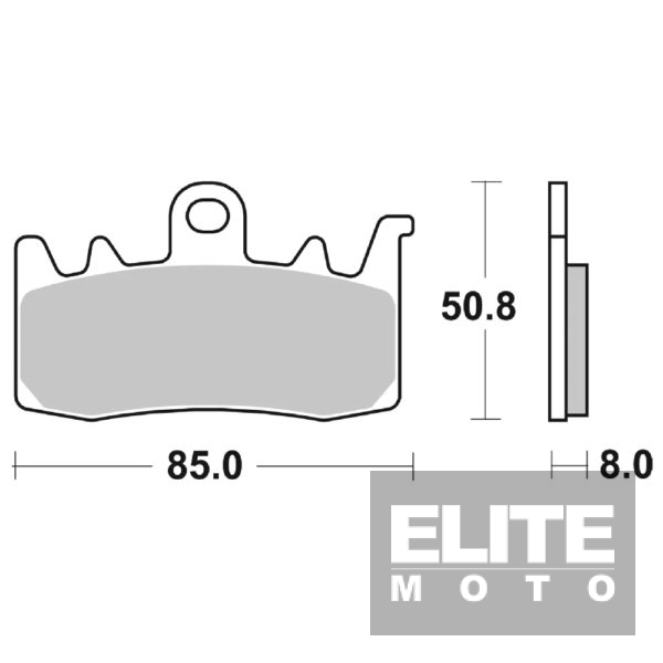 Brembo 07BB38SR Sintered Racing Front Brake Pads
