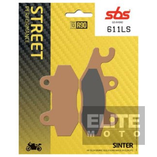 SBS 611LS Sintered Rear Brake Pads