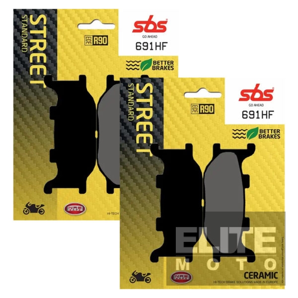 SBS 691HF Ceramic Front Brake Pads